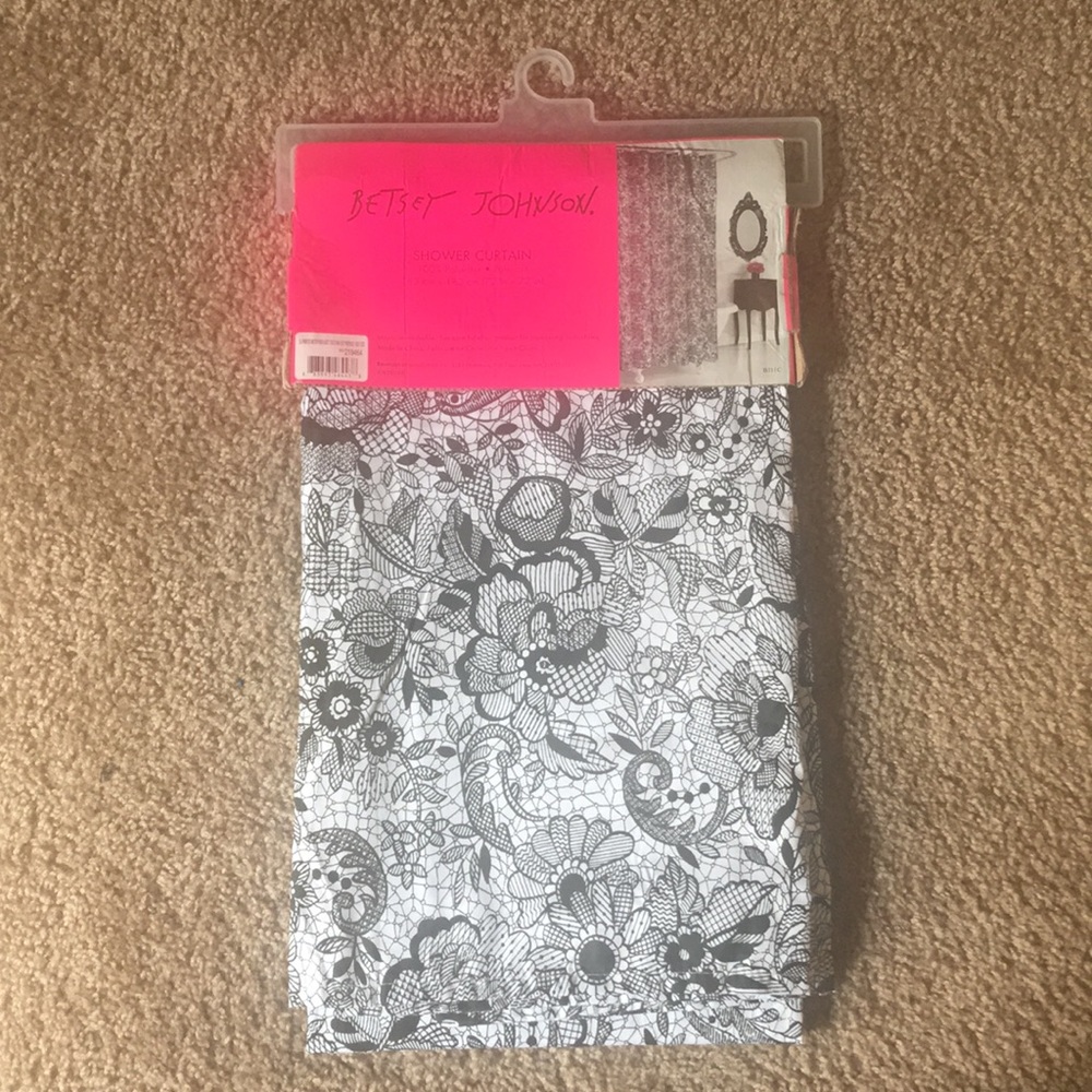 Betsey Johnson shower curtain